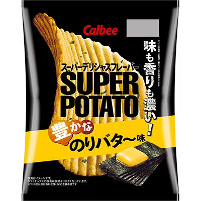 カルビー スーパーポテト 豊かなのりバタ~味 56g