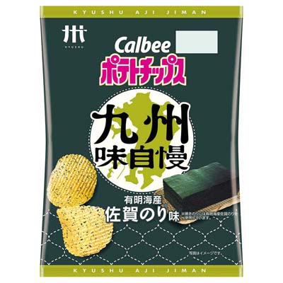カルビー ポテトチップス 九州味自慢 有明海産佐賀のり味 60g