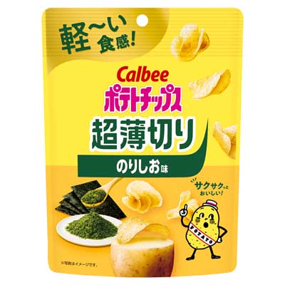 カルビー ポテトチップス 超薄切りのりしお味 40g