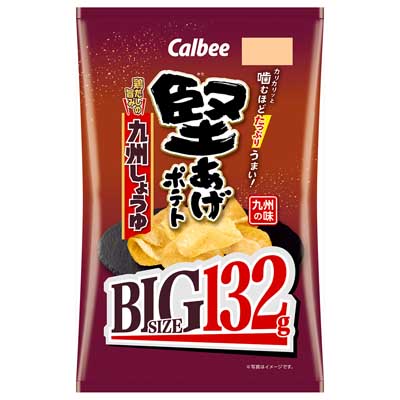 カルビー 堅あげポテト 九州しょうゆBIG 132g