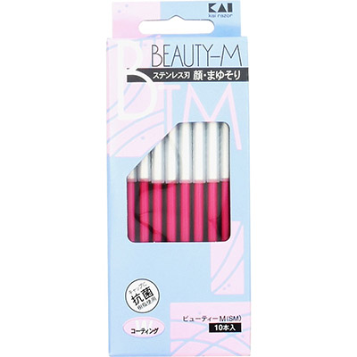 ビューティＭ　ステンレス刃顔・まゆそり　１０本入
