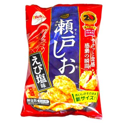 栗山米菓 瀬戸しお えび塩味 76g