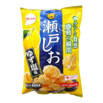 栗山米菓　瀬戸しお　ゆず塩味　76ｇ