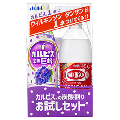 アサヒ カルピス完熟巨峰 炭酸割りお試しセット 470ml