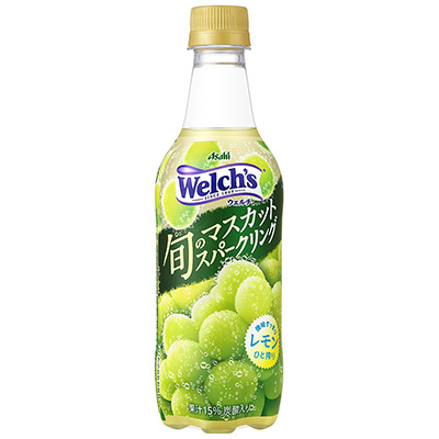アサヒ　ウェルチ　旬のマスカットスパークリング　４５０ｍｌ