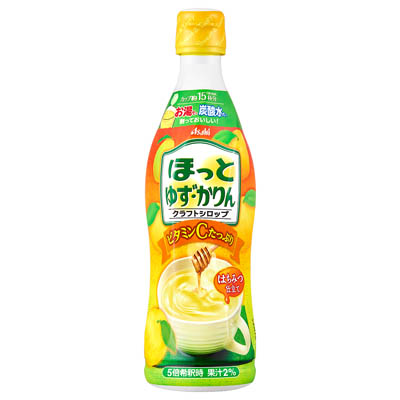 アサヒ　ほっとゆず・かりん　クラフトシロップ　470ｍｌ