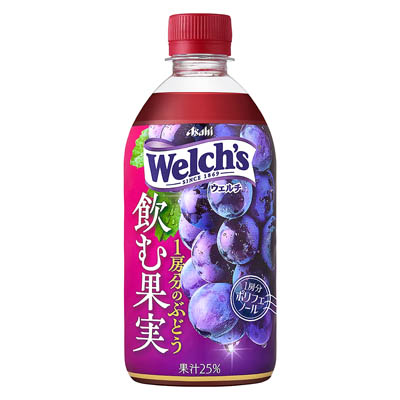 アサヒ　ウェルチ飲む果実　１房分のぶどう　470ｍｌ