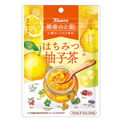 カンロ　健康のど飴　はちみつ柚子茶　80ｇ