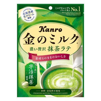 カンロ 金のミルクキャンディ濃い贅沢抹茶ラテ 61g