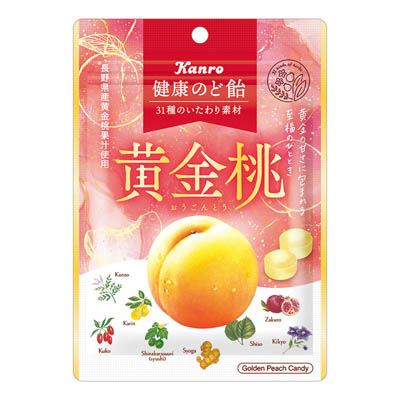 カンロ 健康のど飴黄金桃 80g