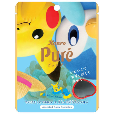 カンロ ピュレグミ でんげきトロピカ味+&フルーツポンチャマ味+ 52g