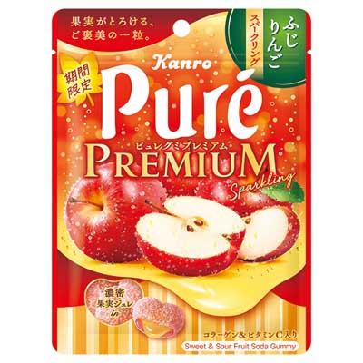 カンロ ピュレグミプレミアム ふじりんごスパークリング 54g