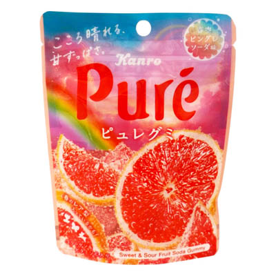 カンロ　ピュレグミ　春空ピングレソーダ味　52ｇ
