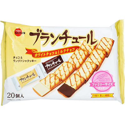 ブルボン ブランチュールホワイトチョコ&ミルクチョコ 20個入