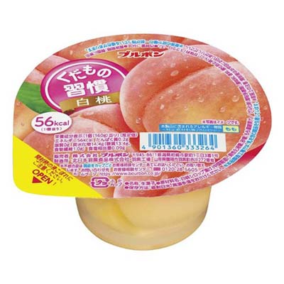 ブルボン くだもの習慣白桃160g