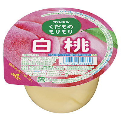 ブルボン くだものもりもり 白桃 230g