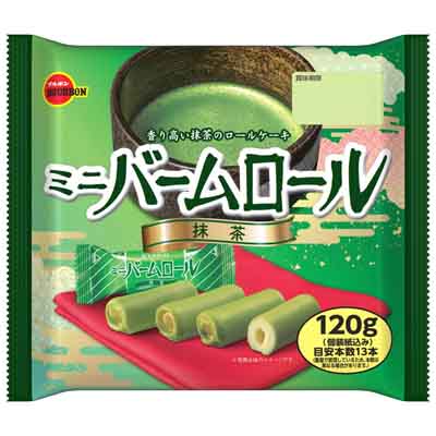 ブルボン ミニバームロール 抹茶 120g