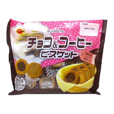 ブルボン　チョコ＆コーヒービスケット　180g
