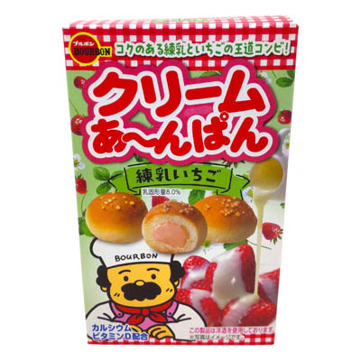 ブルボン　クリームあ～んぱん　練乳いちご　38ｇ