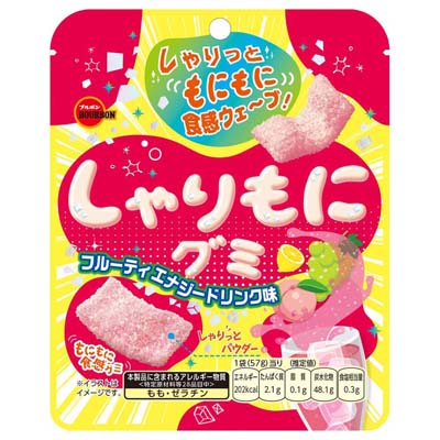 ブルボン　しゃりもにグミ　フルーティエナジードリンク味　57ｇ