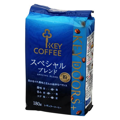 キーコーヒー KEYDOORS+スペシャルブレンド粉 180g