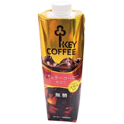 キーコーヒー リキッドコーヒー無糖 1000ml