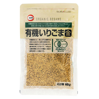 カタギ食品有機いりごま金60g