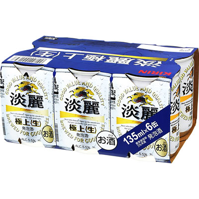 キリン 淡麗135ml6缶パック