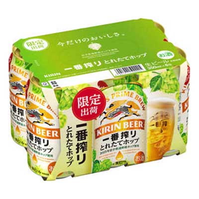 キリン　一番搾りとれたてホップ　350ｍｌ×6缶