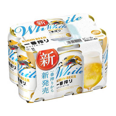 キリンビール　一番搾りホワイトビール　350ｍｌ×6缶