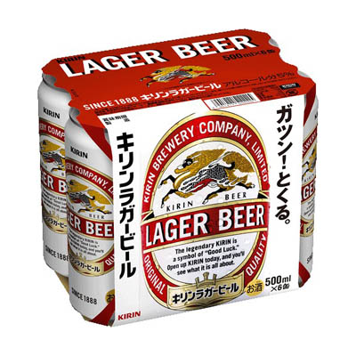 キリンラガ－ビ－ル５００ｍｌ６缶