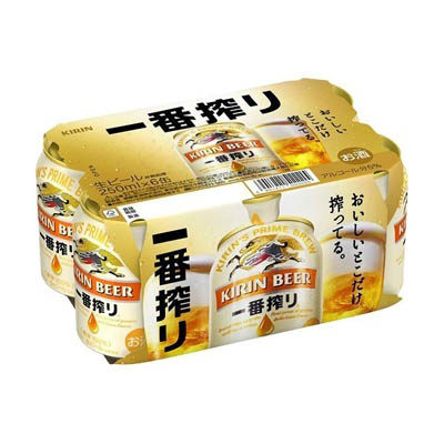 キリン　　一番搾り２５０ｍｌＸ６缶