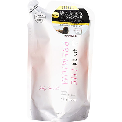 いち髪 プレミアム エクストラダメージケアシャンプー シルキースムース 詰替用  340ml