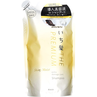 いち髪 プレミアム エクストラダメージケアシャンプー シャイニーモイスト 詰替用  340ml