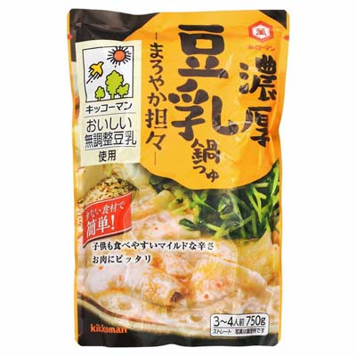 キッコーマン 濃厚豆乳鍋つゆ まろやか担々 ストレート 3~4人前