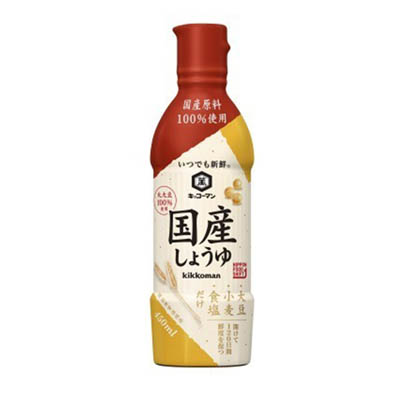 キッコーマン　いつでも新鮮　国産しょうゆ　４５０ｍｌ