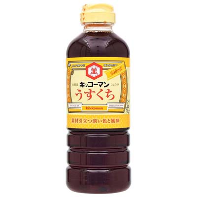 キッコーマン　うすくちしょうゆ500ml