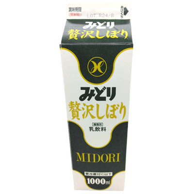 九州乳業　みどり贅沢しぼり　１０００ｍｌ