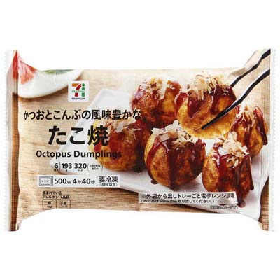 セブンプレミアム かつおとこんぶの風味豊かなたこ焼 6個