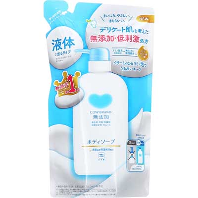 牛乳石鹸 カウブランド無添加ボディソープ つめかえ用 380ml