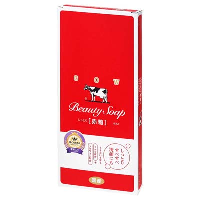 カウブランド　ビューティソープ　しっとり赤箱　6個入
