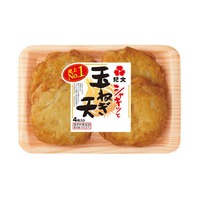 紀文　シャキッと玉ねぎ天４枚入り