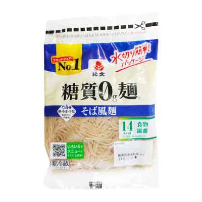 紀文 糖質0g麺 そば風麺 150g
