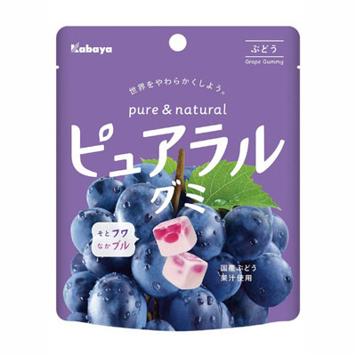 カバヤピュアラルグミぶどう58g