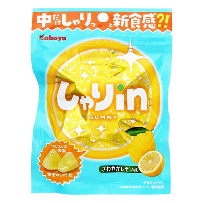 カバヤ しゃりinグミ さわやかレモン味 52g