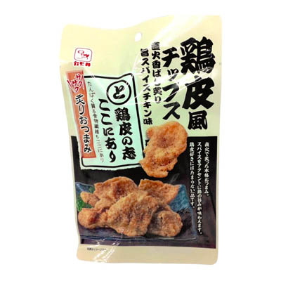 カモ井　鶏皮風チップス　旨スパイスチキン味　28ｇ