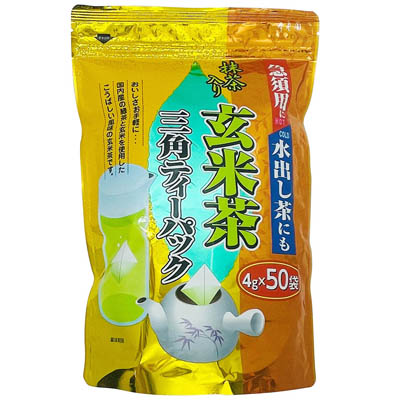 寿老園　抹茶入り玄米茶三角ティーパック　４ｇ×50袋