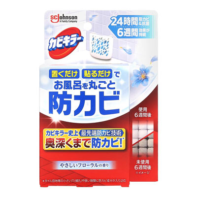 ジョンソン カビキラー お風呂におくだけ防カビジェル やさしいフローラルの香り 本体 8ml