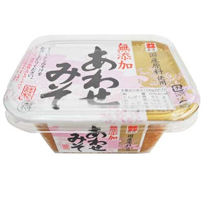 新庄 カップ国産原料 無添加あわせみそ300g
