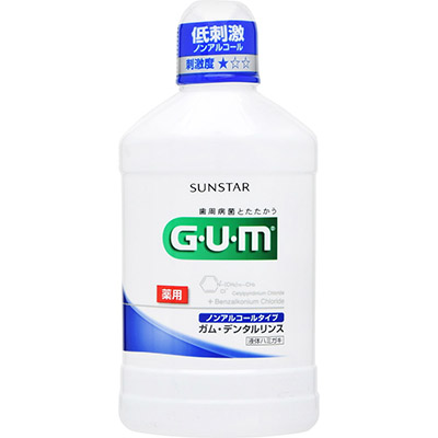 GUMデンタルリンス ノンアルコール  500ml